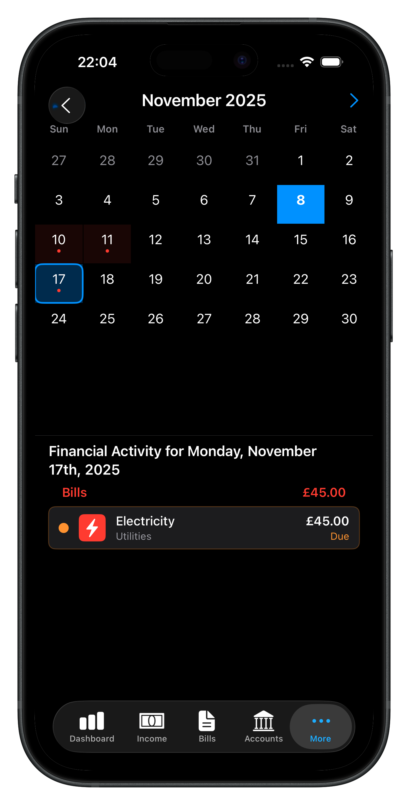 Calendar View